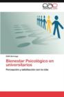 Image for Bienestar Psicologico En Universitarios