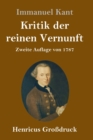 Image for Kritik der reinen Vernunft (Grossdruck) : Zweite Auflage von 1787