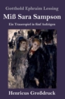 Image for Miss Sara Sampson (Grossdruck) : Ein Trauerspiel in funf Aufzugen
