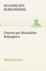 Image for Oeuvres par Maximilien Robespierre - Miscellaneous