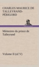 Image for Memoires du prince de Talleyrand, Volume II (of V)