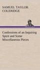 Image for Confessions of an Inquiring Spirit and Some Miscellaneous Pieces