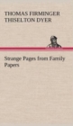 Image for Strange Pages from Family Papers