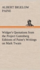 Image for Widger&#39;s Quotations from the Project Gutenberg Editions of Paine&#39;s Writings on Mark Twain