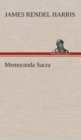 Image for Memoranda Sacra