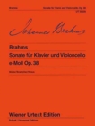 Image for Sonata Op. 38 E Minor