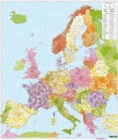 Image for Europe Post Codes Map Provided with Metal Ledges/Tube 1:3 700 000