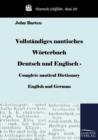Image for Vollstandiges nautisches Woerterbuch Deutsch und Englisch - Complete nautical Dictionary English and German