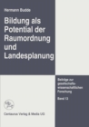 Image for Bildung Als Potential Der Raumordnung Und Landesplanung
