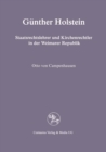 Image for Gunther Holstein: Staatsrechtslehrer Und Kirchenrechtler in Der Weimarer Republik