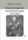 Image for Denkwurdigkeiten und Erinnerungen 1771-1813