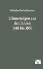 Image for Erinnerungen aus den Jahren 1848 bis 1850