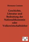 Image for Geschichte, Literatur und Bedeutung der National-?konomie oder Volkswirtschaftslehre