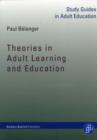 Image for Theories in Adult Learning and Education