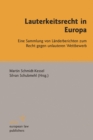 Image for Lauterkeitsrecht in Europa: Eine Sammlung von Landerberichten zum UWG