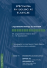 Image for Linguistische Beitraege zur Slavistik : Herausgegeben von Luka Szucsich, Natalia Gagarina, Elena Gorishneva, Joanna Leszkowicz
