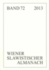 Image for Wiener Slawistischer Almanach Band 72/2013