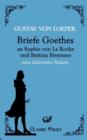 Image for Briefe Goethes an Sophie von La Roche und Bettina Brentano