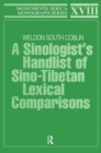 Image for A Sinologists Handlist of Sino-Tibetan Lexical Comparisons