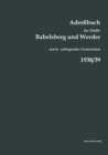 Image for Adressbuch der Stadte Babelsberg und Werder, 1938/39 : sowie der Gemeinden Bergholz-Rehbrucke, Caputh, Drewitz, Fahrland, Ferch, Geltow, Glindow, Golm, Krampnitz, Michendorf, Petzow, Saarmund, Sacrow 