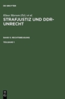 Image for Strafjustiz und DDR-Unrecht. Band 5: Rechtsbeugung. Teilband 1
