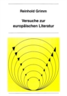 Image for Versuche zur europaeischen Literatur