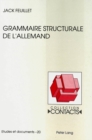 Image for Grammaire structurale de l&#39;allemand