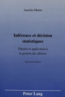 Image for Inference et decision statistiques