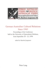 Image for German-Australian Cultural Relations Since 1945
