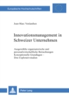 Image for Innovationsmanagement in Schweizer Unternehmen