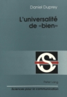 Image for L&#39;universalite de «bien» : Linguistique et philosophie du langage