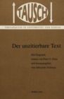 Image for Der unzitierbare Text