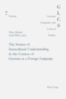 Image for The notion of intercultural understanding in the context of German as a foreign language