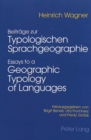 Image for Beitraege Zur Typologischen Sprachgeographie Essays to a Geographic Typology of Languages