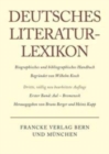 Image for Deutsches Literatur-Lexikon, Band 1, Aal - Bremeneck