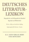 Image for Deutsches Literatur-Lexikon, Erganzungsband III, Christener - Fowelin