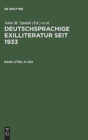 Image for Deutschsprachige Exilliteratur seit 1933, Band 3/Teil 5, USA
