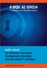 Image for Audit criteria for electronic document management processes and associated IT solutions