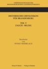 Image for Historisches Ortslexikon Fur Brandenburg, Teil V, Zauch-Belzig