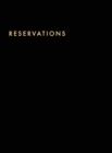 Image for Reservations Book : Hardcover Restaurant Reservations, Double Page per Day for Lunch and Dinner, 8.5x11&quot;, Black