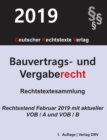Image for Bauvertrags- und Vergaberecht : 2019