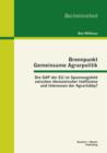 Image for Brennpunkt Gemeinsame Agrarpolitik : Die Gap Der Eu Im Spannungsfeld Zwischen Okonomischer Ineffizienz Und Inter