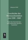 Image for Geschichte Der Mensuralnotation Von 1240 - 1460