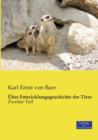 Image for UEber Entwicklungsgeschichte der Tiere : Zweiter Teil