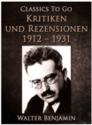 Image for Kritiken und Rezensionen 1912 - 1931