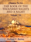 Image for Book of the Thousand Nights and a Night - Volume 13