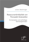 Image for Ressourcenkritikalitat Von Perowskit-Solarzellen : Ein Bionischer Und Nachhaltiger Technologieeinsatz?