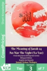 Image for Meaning of Surah 24 An-Nur The Light (La Luz) From Holy Quran (El Sagrado Coran) Bilingual Edition English Spanish.