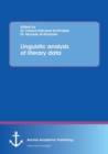 Image for Linguistic analysis of literary data