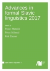 Image for Advances in formal Slavic linguistics 2017